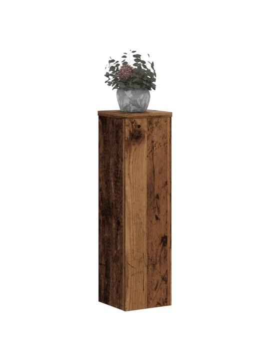 Kasvitelineet 2 kpl vanha puu 17x17x60 cm tekninen puu