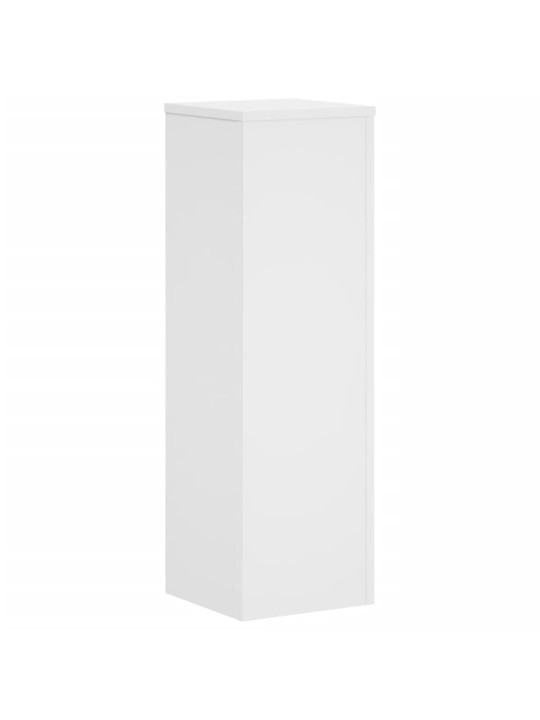 Kasvitelineet 2 kpl valkoinen 25x25x80 cm tekninen puu