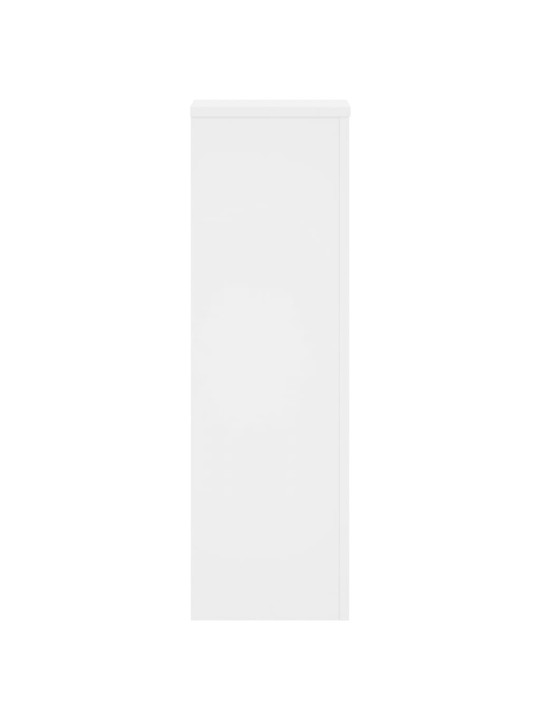 Kasvitelineet 2 kpl valkoinen 25x25x80 cm tekninen puu