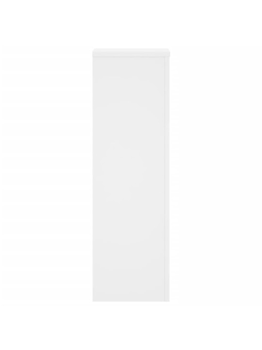 Kasvitelineet 2 kpl valkoinen 25x25x80 cm tekninen puu