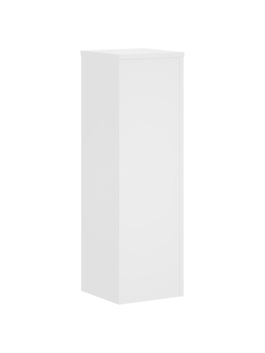 Kasvitelineet 2 kpl valkoinen 25x25x80 cm tekninen puu