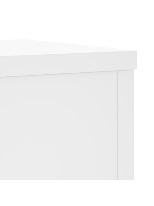 Kasvitelineet 2 kpl valkoinen 25x25x80 cm tekninen puu