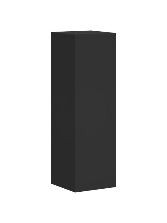Kasvitelineet 2 kpl musta 25x25x80 cm tekninen puu