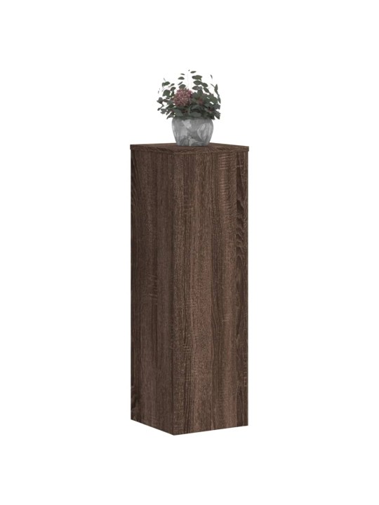 Kasvitelineet 2 kpl ruskea tammi 25x25x80 cm tekninen puu