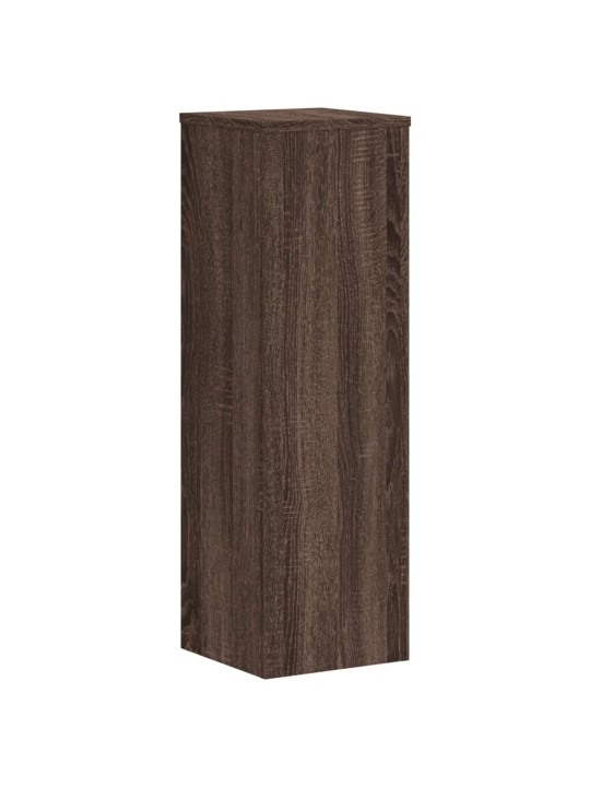 Kasvitelineet 2 kpl ruskea tammi 25x25x80 cm tekninen puu
