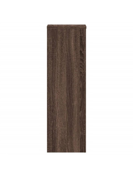 Kasvitelineet 2 kpl ruskea tammi 25x25x80 cm tekninen puu