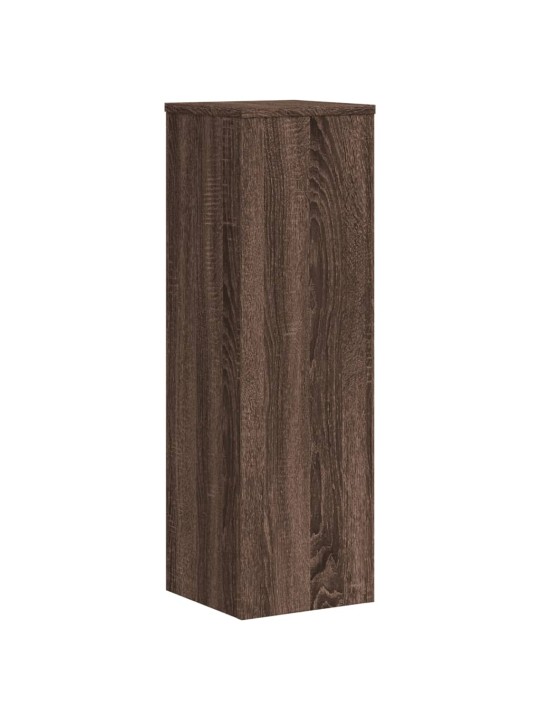 Kasvitelineet 2 kpl ruskea tammi 25x25x80 cm tekninen puu