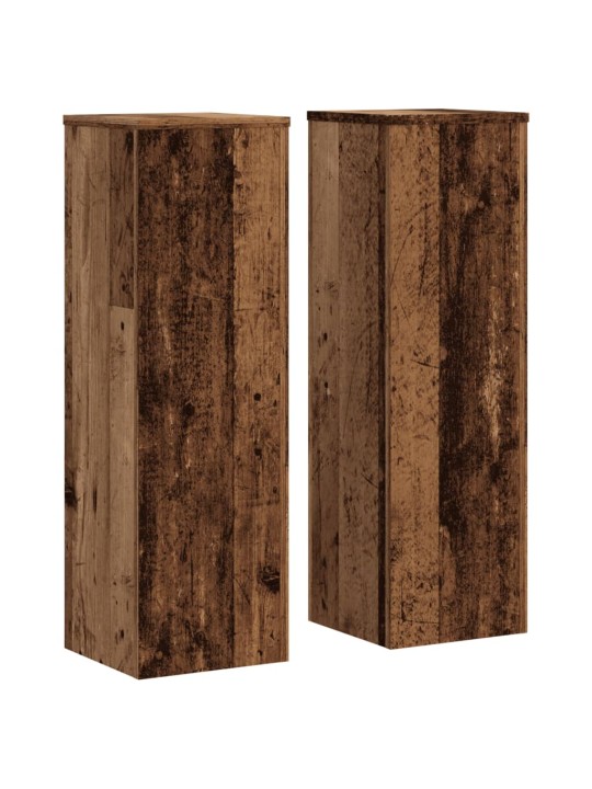 Kasvitelineet 2 kpl vanha puu 25x25x80 cm tekninen puu