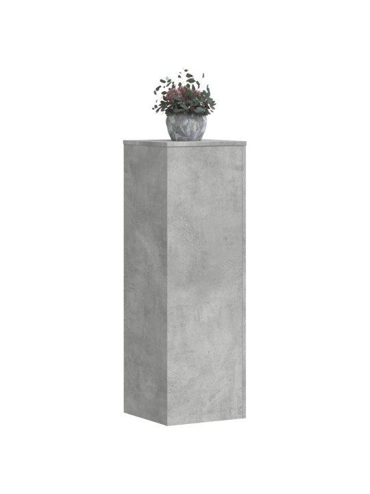 Kasviteline betoninharmaa 33x33x100 cm tekninen puu