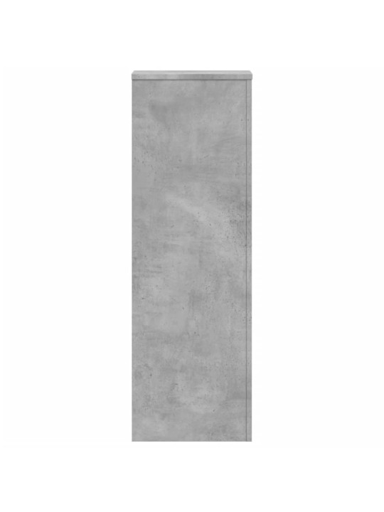 Kasviteline betoninharmaa 33x33x100 cm tekninen puu