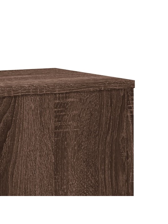 Kasviteline ruskea tammi 33x33x100 cm tekninen puu