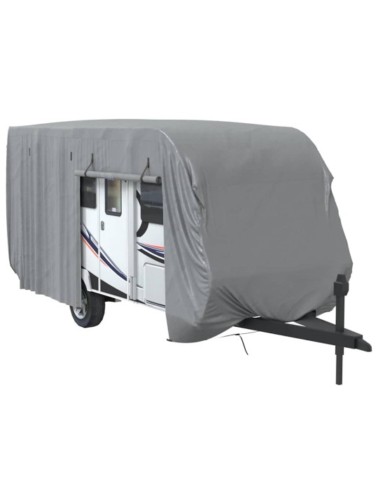Asuntovaunun päällinen harmaa 610x250x220 cm kuitukangas