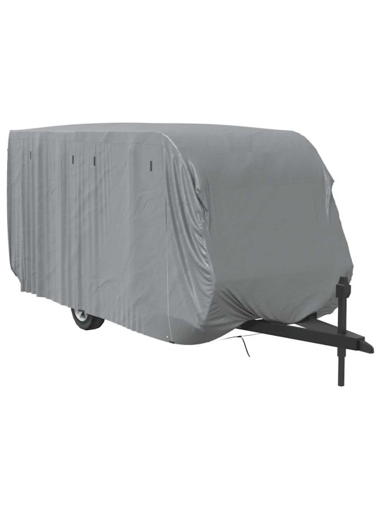 Asuntovaunun päällinen harmaa 610x250x220 cm kuitukangas