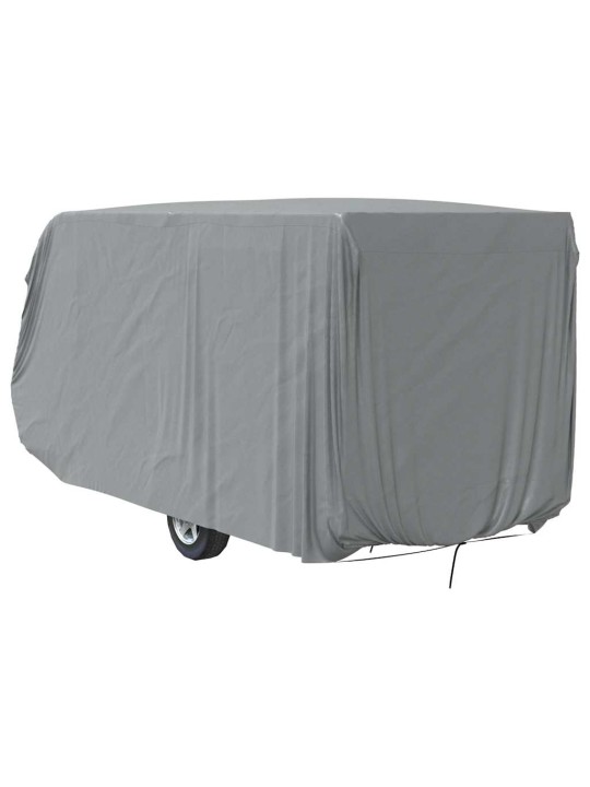 Asuntovaunun päällinen harmaa 610x250x220 cm kuitukangas
