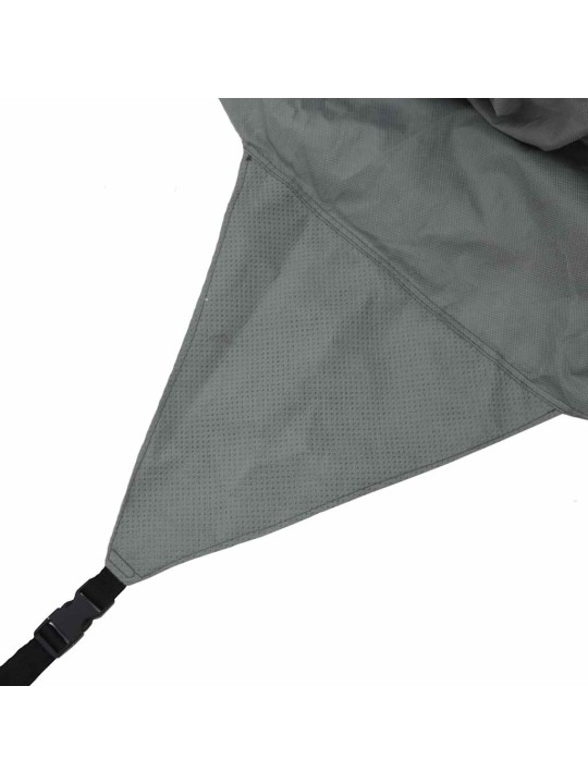 Asuntovaunun päällinen harmaa 610x250x220 cm kuitukangas