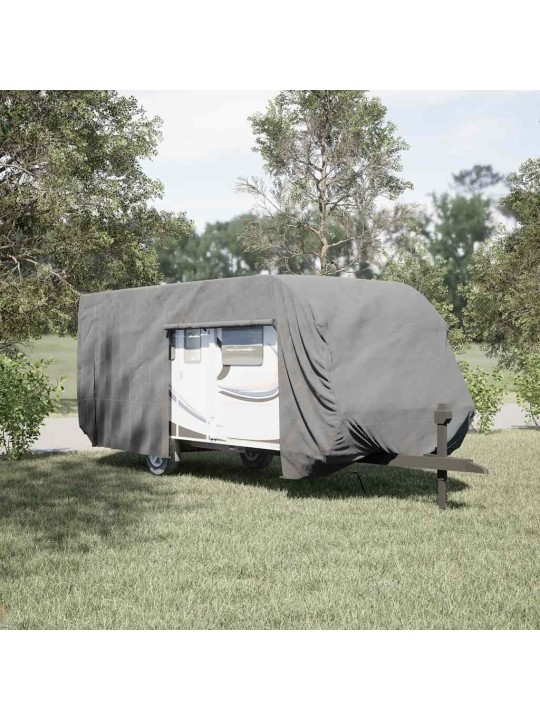 Asuntovaunun päällinen harmaa 732x250x220 cm kuitukangas
