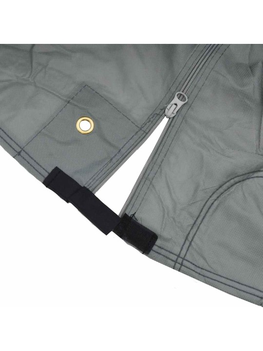Asuntoauton päälliset harmaa 660x235x275 cm kuitukangas