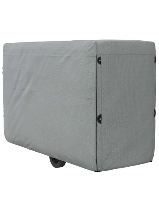 hevosperävaunun päällinen harmaa 334x148x230 cm kuitukangas