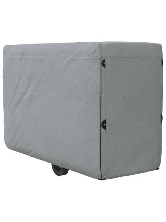 hevosperävaunun päällinen harmaa 376x168x240 cm kuitukangas