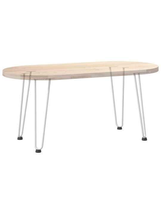 Sohvapöydän hiusneulajalat 4 kpl valkoinen 42 cm täysteräs