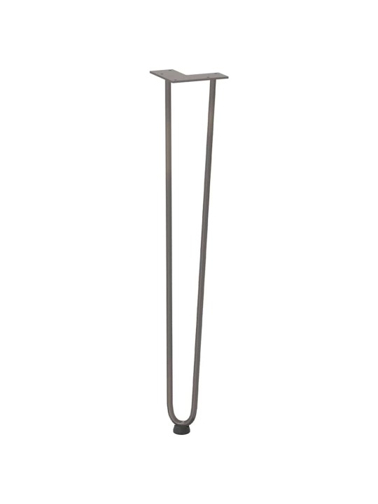 Konsolipöytien jalat, 4 kpl, luonnonvärinen teräs, 72 cm, täysteräs