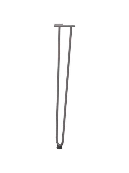 Konsolipöytien jalat, 4 kpl, luonnonvärinen teräs, 72 cm, täysteräs
