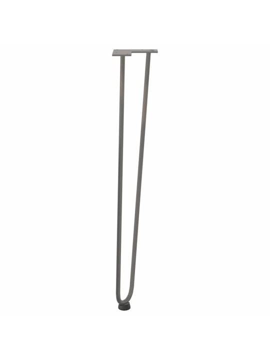 Konsolipöytien jalat, 4 kpl, luonnonvärinen teräs, 72 cm, täysteräs