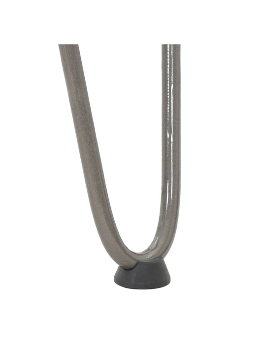 Konsolipöytien jalat, 4 kpl, luonnonvärinen teräs, 72 cm, täysteräs