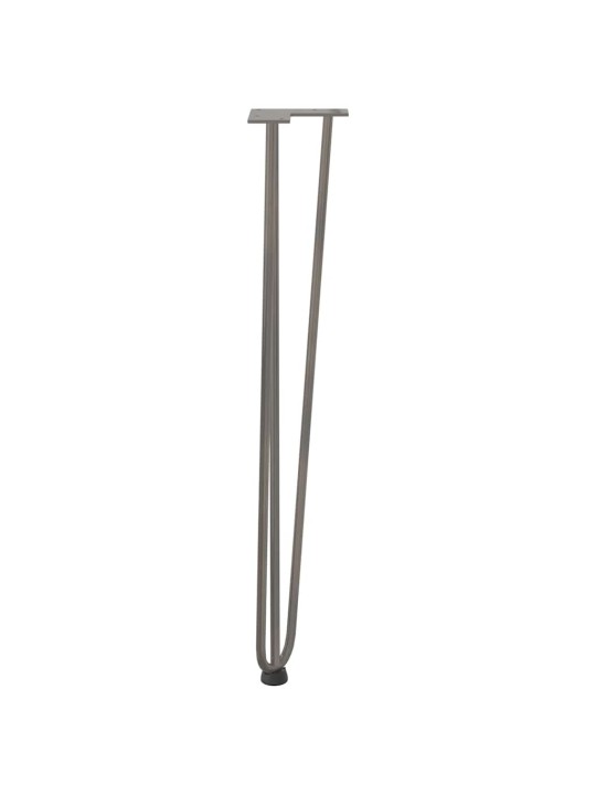 Konsolipöytien jalat, 4 kpl, luonnonvärinen teräs, 72 cm, täysteräs