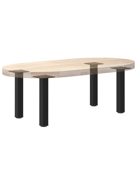 Sohvapöydän jalat 4 kpl musta 30-32 cm teräs
