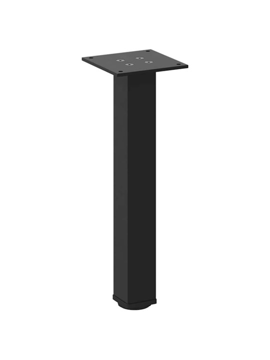 Sohvapöydän jalat 4 kpl musta 42-44 cm teräs
