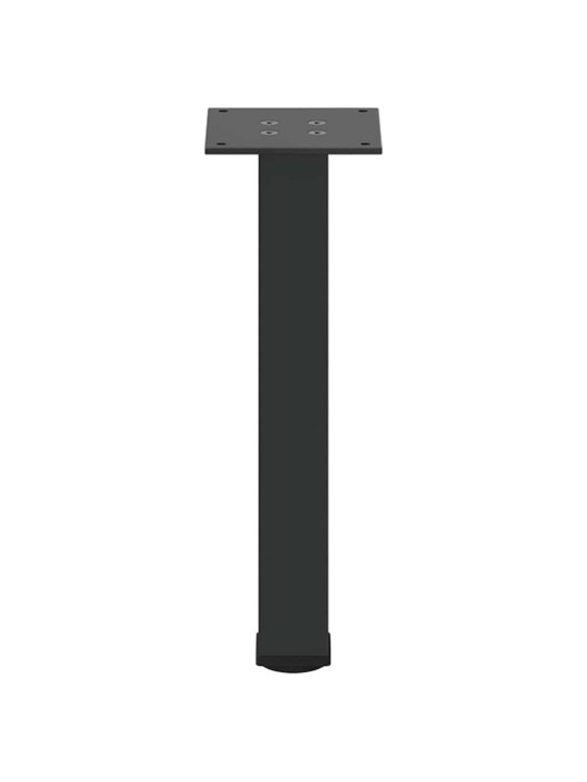Sohvapöydän jalat 4 kpl musta 42-44 cm teräs