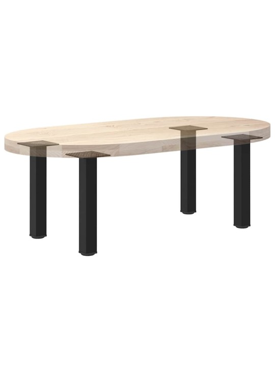 Sohvapöydän jalat 4 kpl musta 42-44 cm teräs