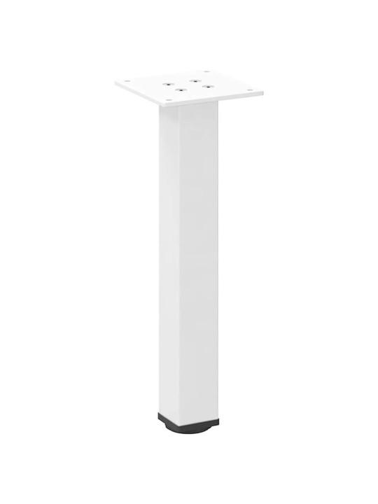 Sohvapöydän jalat 4 kpl valkoinen 42-44 cm teräs