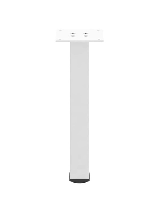 Sohvapöydän jalat 4 kpl valkoinen 42-44 cm teräs