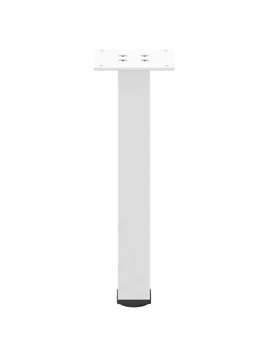 Sohvapöydän jalat 4 kpl valkoinen 42-44 cm teräs