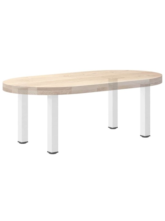 Sohvapöydän jalat 4 kpl valkoinen 42-44 cm teräs