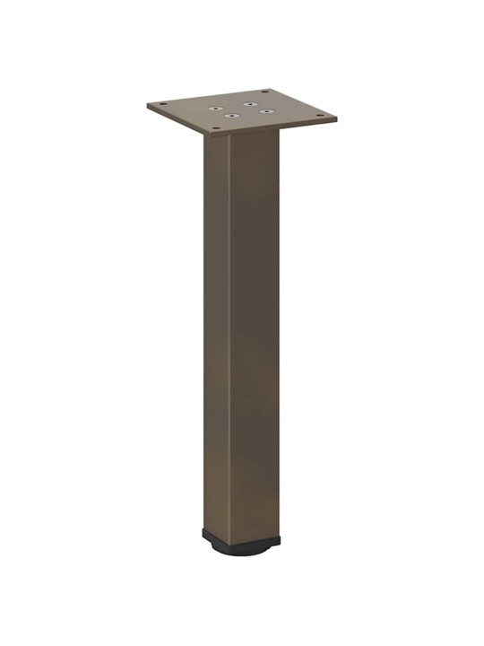 Sohvapöydän jalat 4 kpl luonnonvärinen teräs 42-44 cm teräs