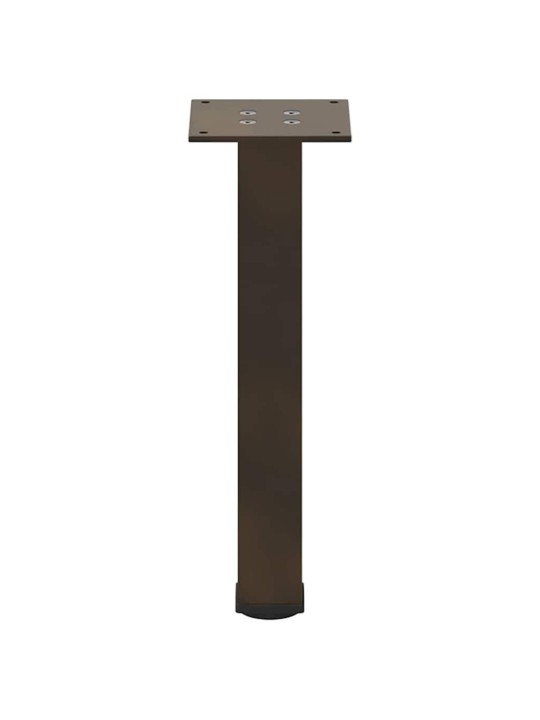 Sohvapöydän jalat 4 kpl luonnonvärinen teräs 42-44 cm teräs
