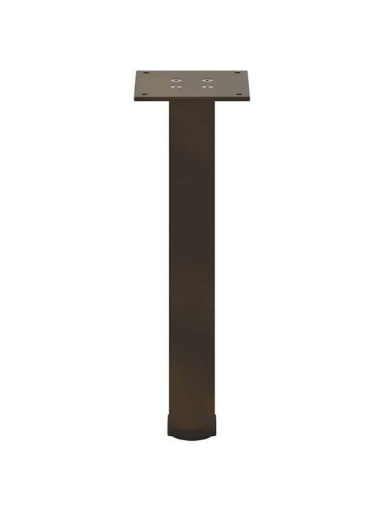 Sohvapöydän jalat 4 kpl luonnonvärinen teräs 42-44 cm teräs