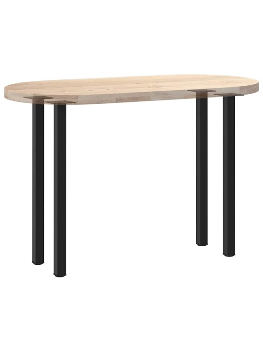 Konsolipöydän jalat 4 kpl musta 72-74 cm teräs