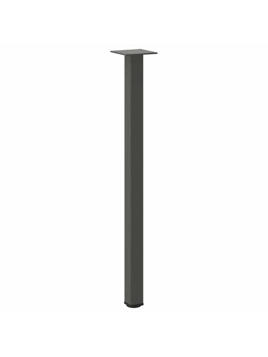 Konsolipöydän jalat 4 kpl antrasiitti 72-74 cm teräs