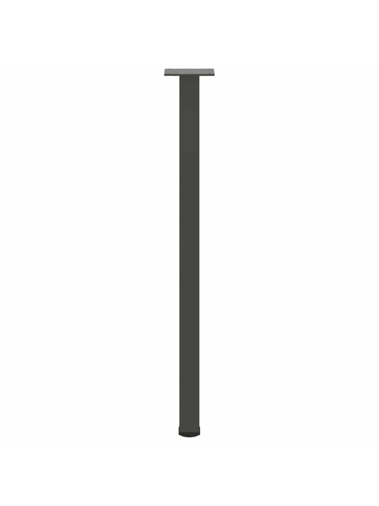 Konsolipöydän jalat 4 kpl antrasiitti 72-74 cm teräs