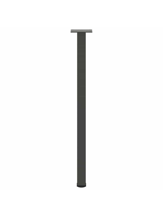 Konsolipöydän jalat 4 kpl antrasiitti 72-74 cm teräs