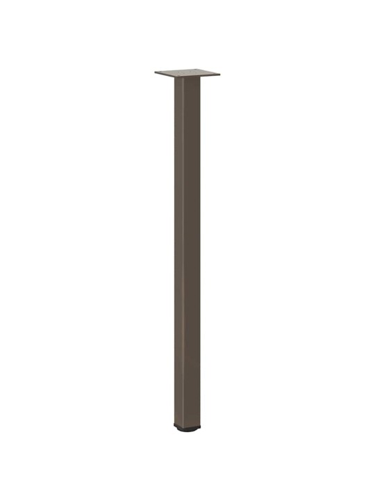 Konsolipöydän jalat 4 kpl luonnonvärinen teräs 72-74 cm teräs