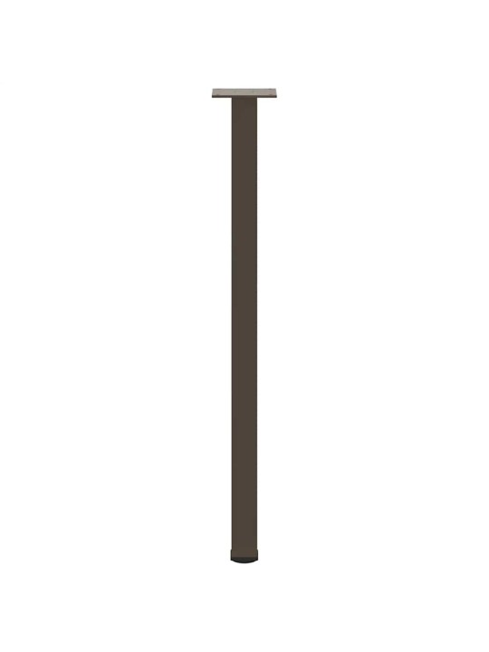 Konsolipöydän jalat 4 kpl luonnonvärinen teräs 72-74 cm teräs