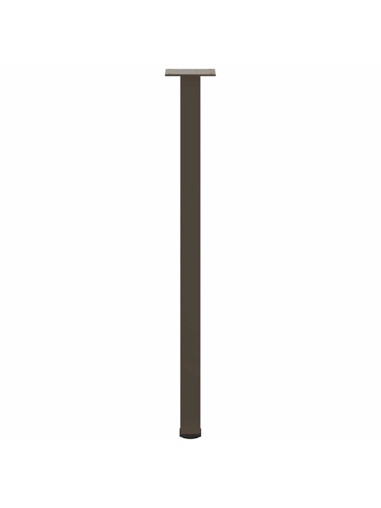 Konsolipöydän jalat 4 kpl luonnonvärinen teräs 72-74 cm teräs