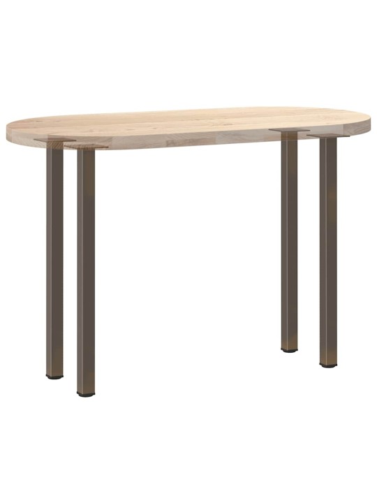 Konsolipöydän jalat 4 kpl luonnonvärinen teräs 72-74 cm teräs
