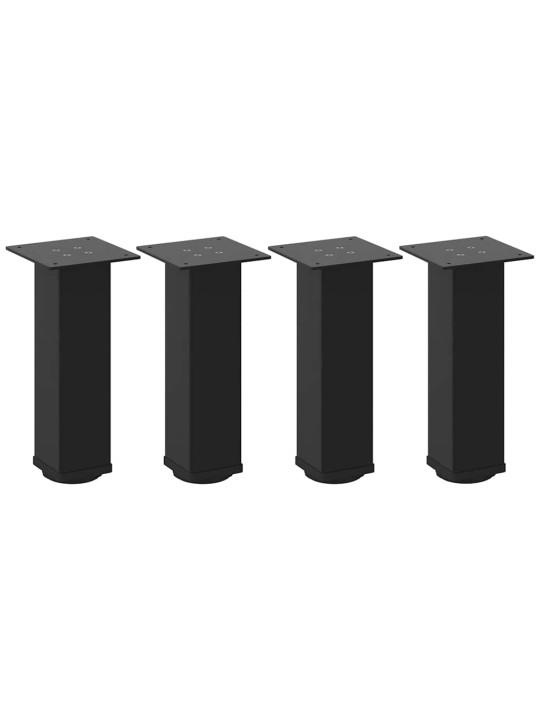 Sohvapöydän jalat 4 kpl musta 30-32 cm teräs
