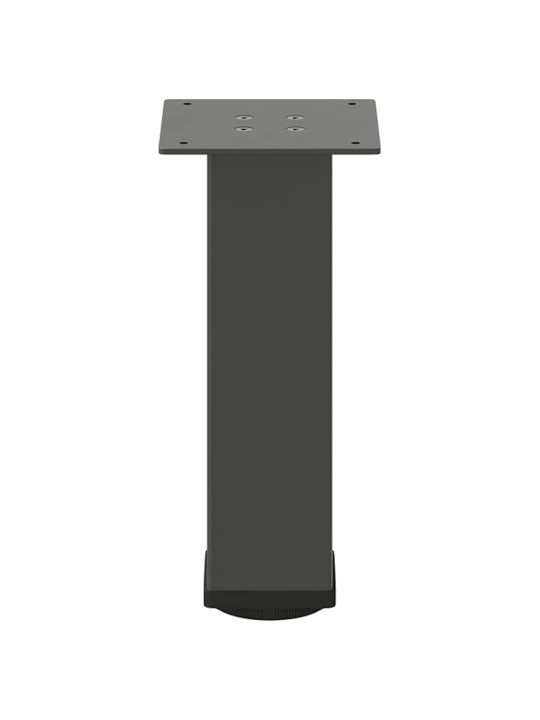 Sohvapöydän jalat 4 kpl antrasiitti 30-32 cm teräs